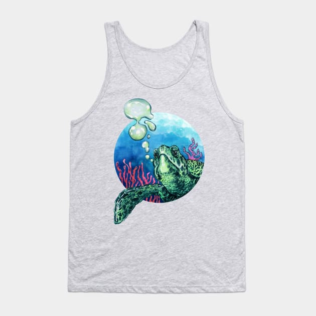 Bubbles Tank Top by NihatGokcenArt